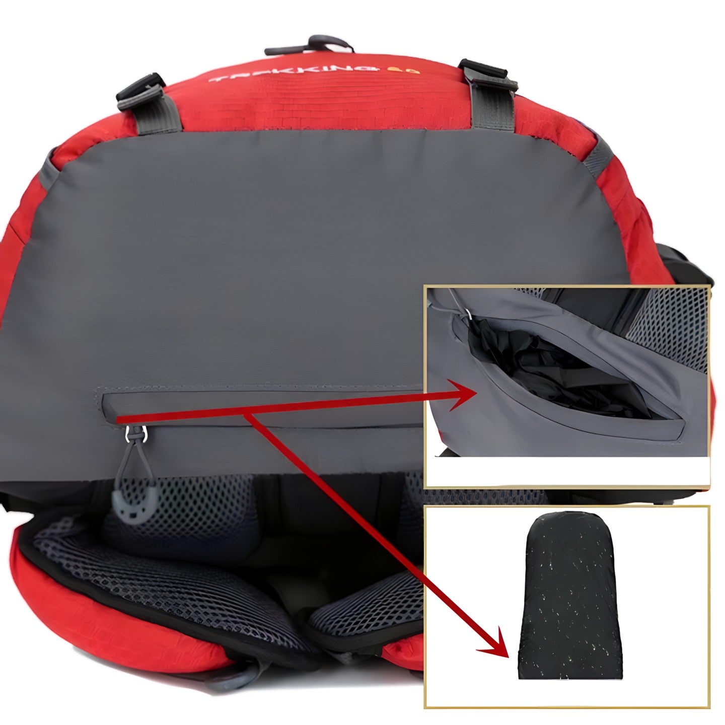 Backpack 60L - Lightweight & Waterproof | Trekking & Hiking