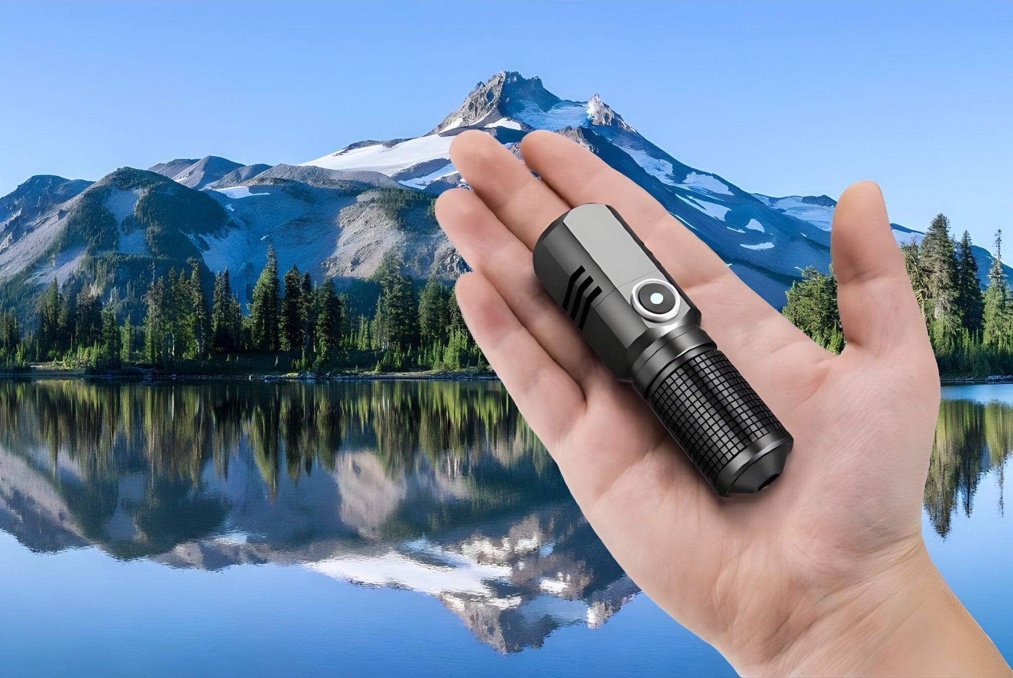 Mini-lampe-torche-LED-rechargeable-USB-haute-performance-pour-éclairage