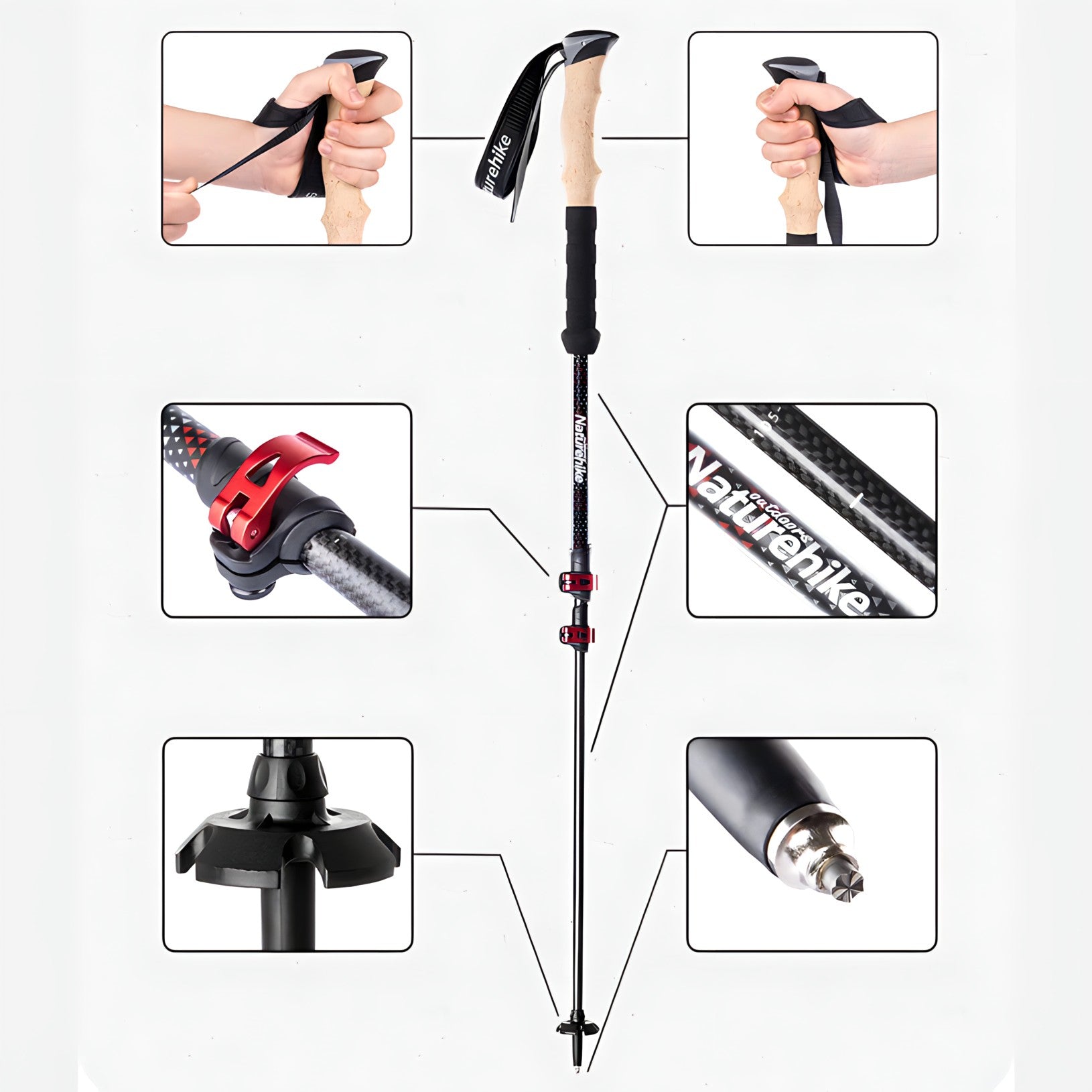 Hiking poles - Telescopic | Shockproof