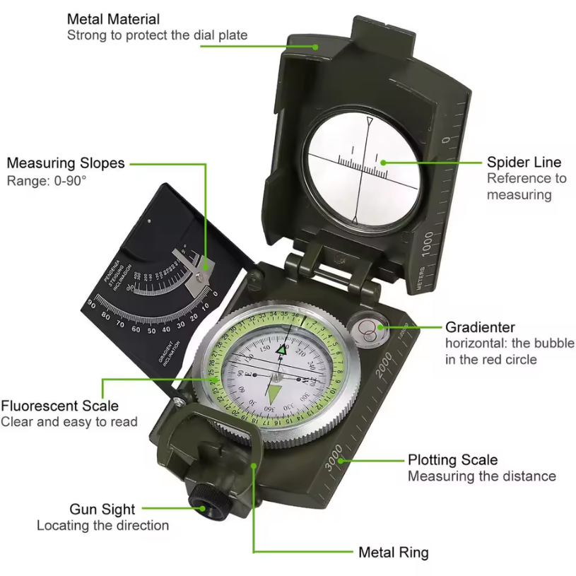 Professional Survival Compass | Mountain & Hiking